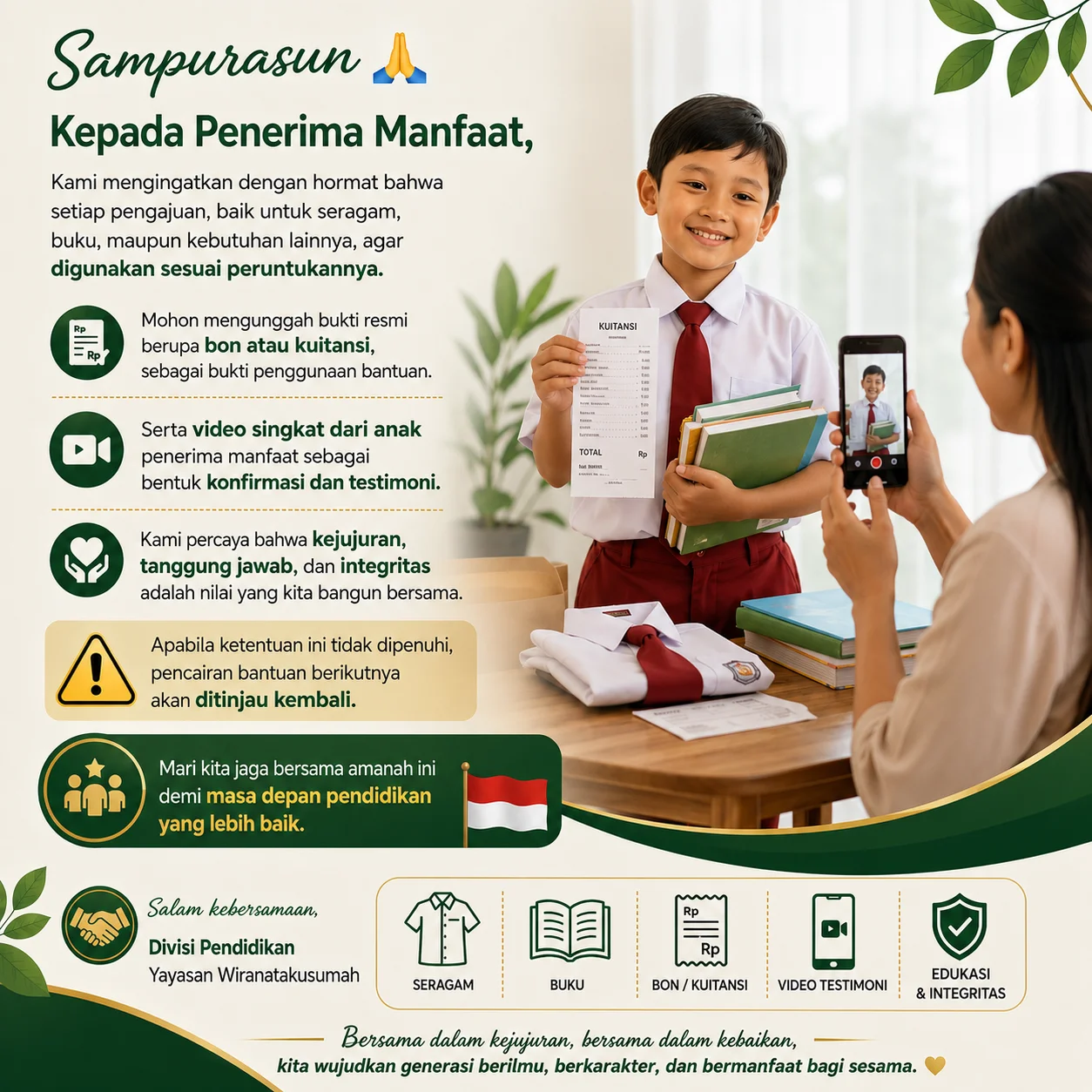 Lembar Konfirmasi Manfaat Resmi
